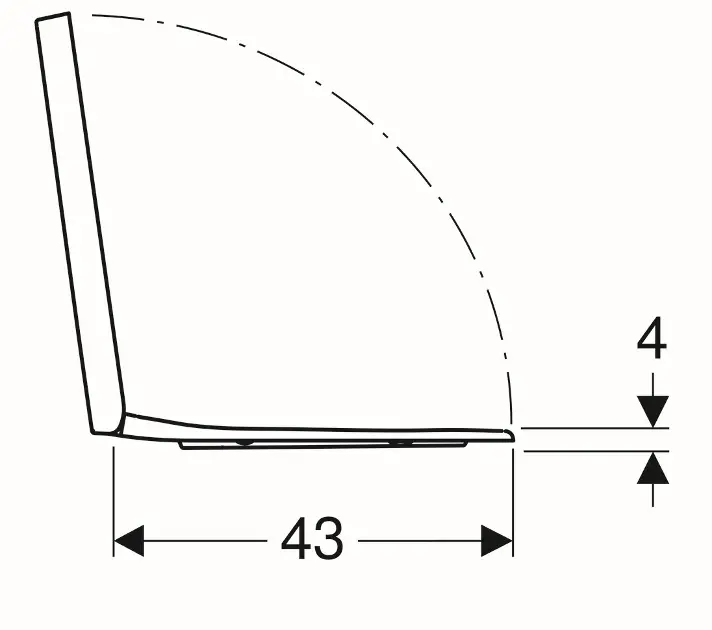 Geberit - Selnova Square - WC-ülőke - 501.555.01.1 – 4. kép