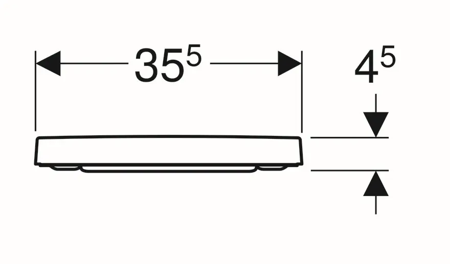 Geberit - Selnova Square - WC-ülőke - 501.556.01.1 – 3. kép