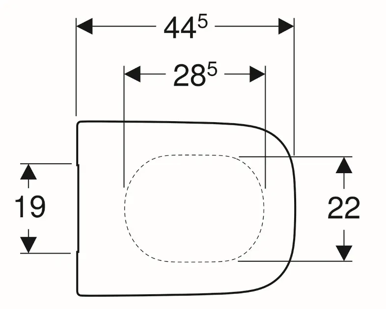 Geberit - Selnova Square - WC-ülőke - 501.557.01.1 – 2. kép