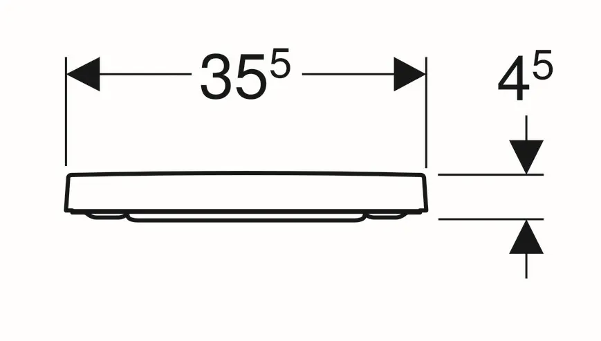 Geberit - Selnova Square - WC-ülőke - 501.557.01.1 – 3. kép