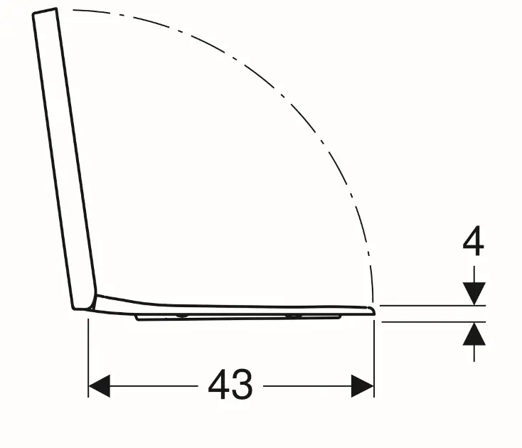 Geberit - Selnova Square - WC-ülőke - 501.557.01.1 – 4. kép