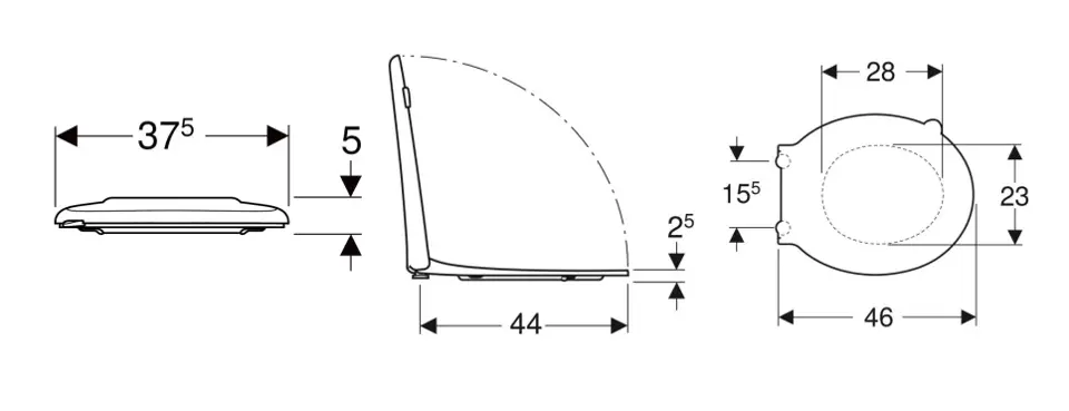 Geberit - Selnova - WC-ülőke - 501.559.01.1 – 2. kép