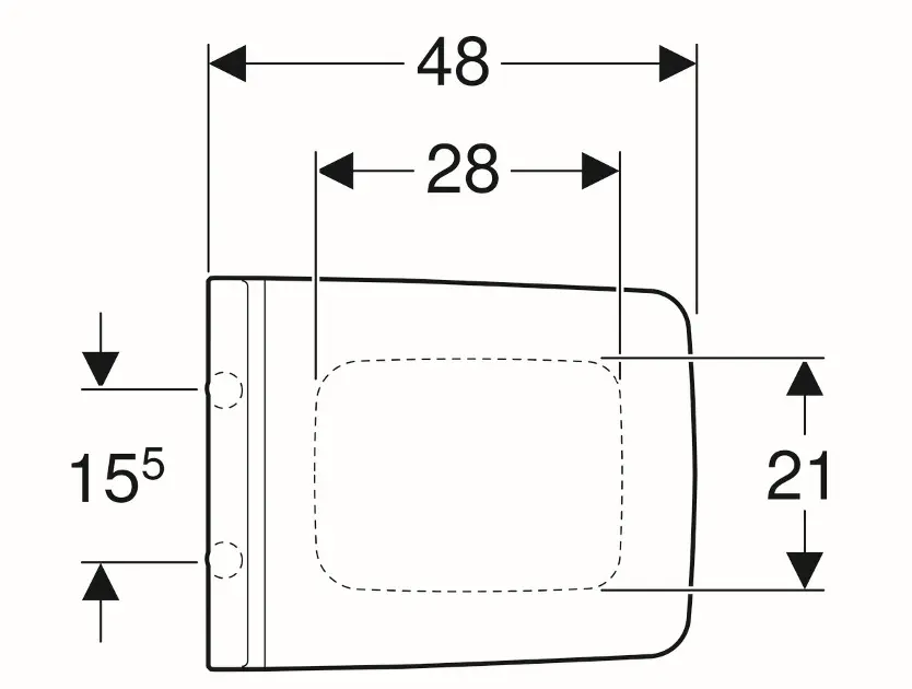 Geberit - Xeno 2 - WC-ülőke - 500.537.01.1 – 2. kép