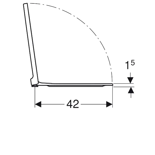 Geberit - Xeno 2 - WC-ülőke - 500.537.01.1 – 4. kép