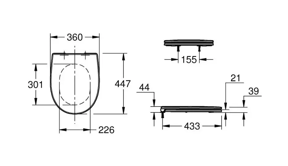 Grohe - Bau Ceramic - WC-ülőke - 112946SH00 – 2. kép