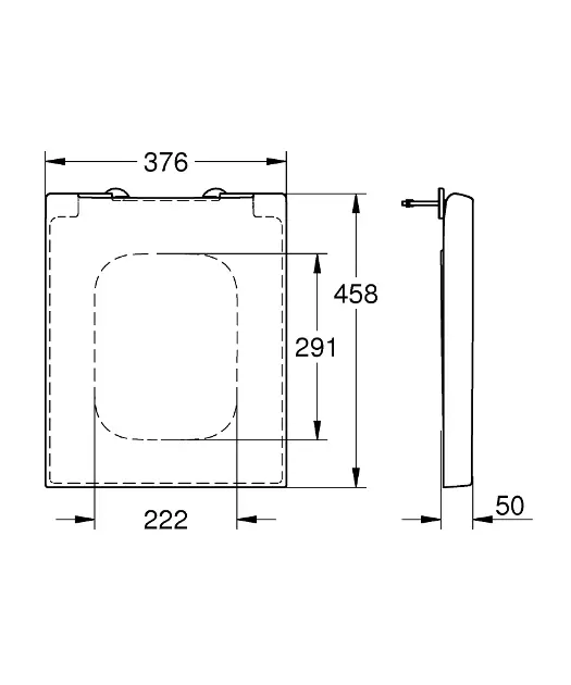 Grohe - Cube Ceramic - WC-ülőke - 39488000 – 2. kép