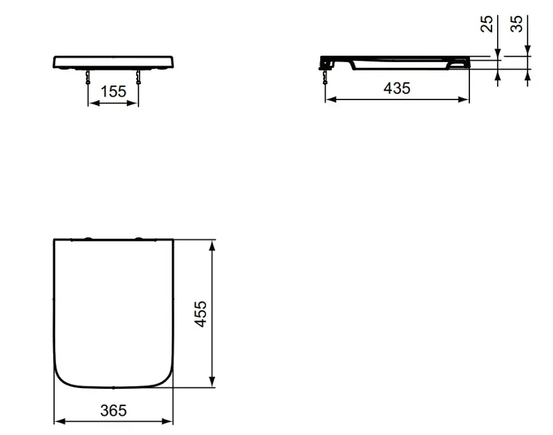 Ideal Standard - Blend - WC-ülőke - T392701 – 2. kép