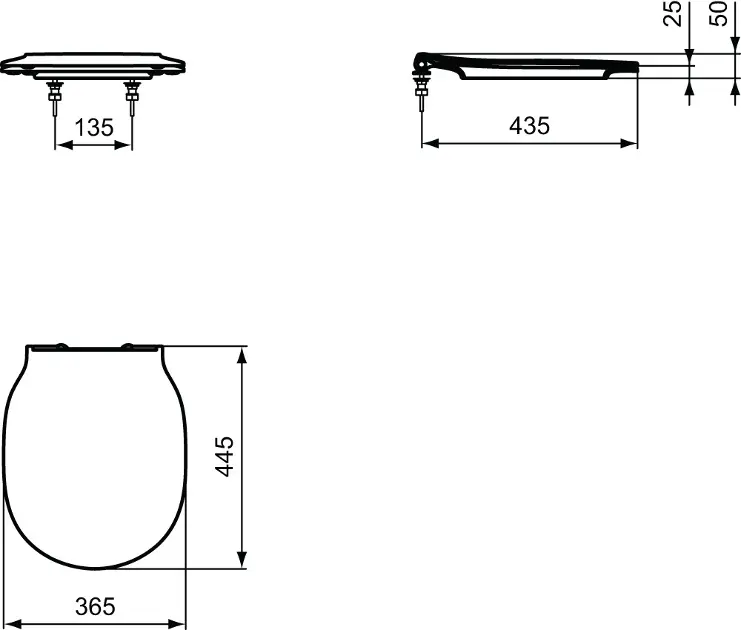 Ideal Standard - Connect Air - WC-ülőke - E036601 – 2. kép