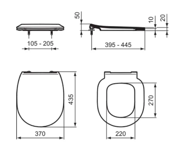 Ideal Standard - Connect Space - WC-ülőke - E772301 – 2. kép
