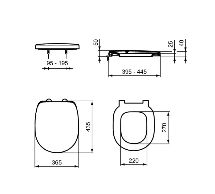 Ideal Standard - Connect - WC-ülőke - E712701 – 2. kép