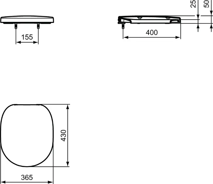 Ideal Standard - Connect - WC-ülőke - E712801 – 2. kép