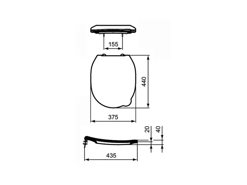 Ideal Standard - Contour 21 - WC-ülőke - S453601 – 2. kép