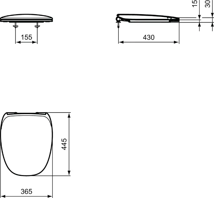 Ideal Standard - Dea - WC-ülőke - T676701 – 2. kép