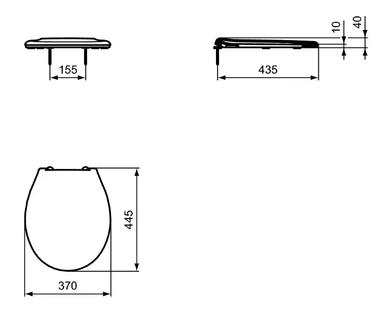 Ideal Standard - Dolomite - WC-ülőke - W835001 – 2. kép