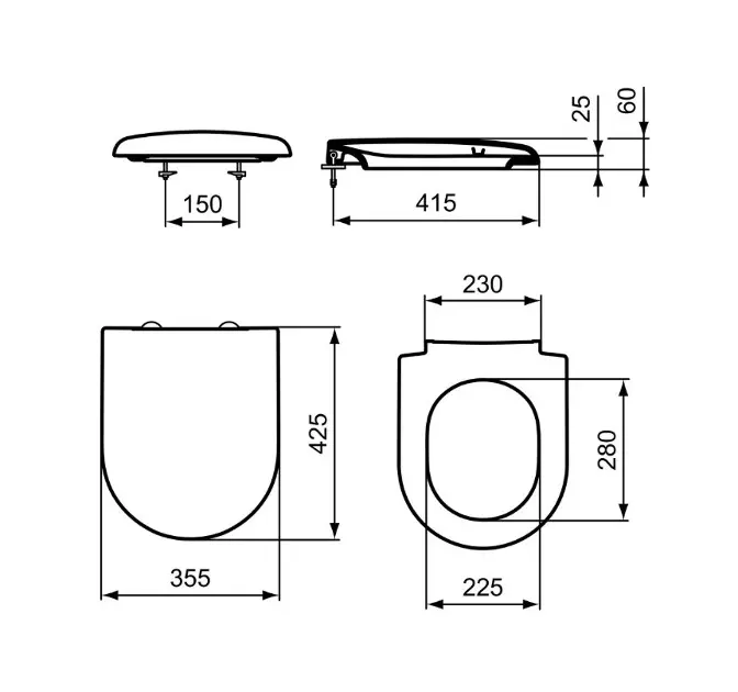 Ideal Standard - Esedra - WC-ülőke - T627701 – 2. kép