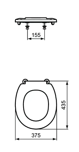 Ideal Standard - Eurovit - WC-ülőke - S406601 – 2. kép