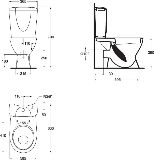 Ideal Standard - Eurovit - WC-ülőke - W300201 – 2. kép