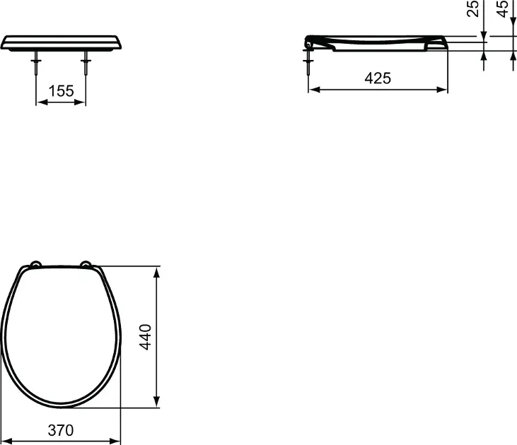 Ideal Standard - Eurovit - WC-ülőke - W302601 – 2. kép