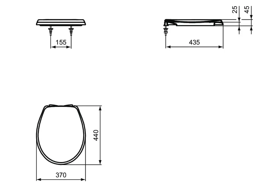 Ideal Standard - Eurovit - WC-ülőke - W303001 – 2. kép