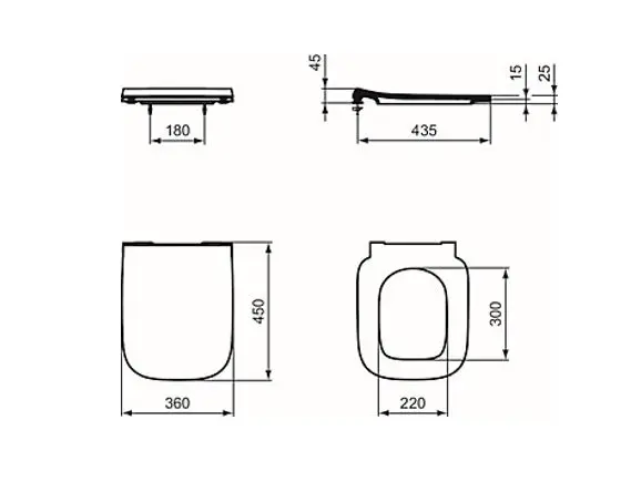 Ideal Standard - i.Life A - WC-ülőke - T481301 – 2. kép