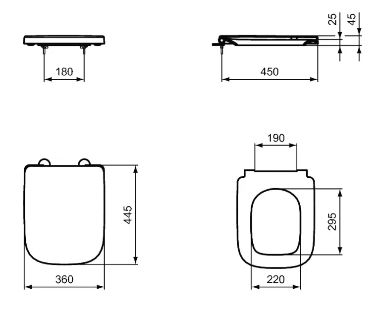 Ideal Standard - i.Life B - WC-ülőke - T468301 – 2. kép