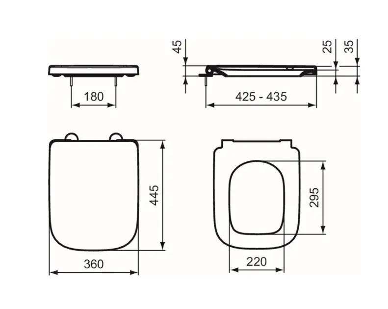 Ideal Standard - i.Life B - WC-ülőke - T468358 – 2. kép