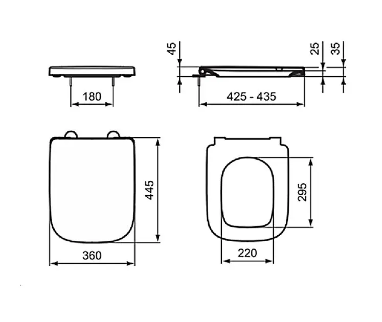 Ideal Standard - i.Life B - WC-ülőke - T4683HY – 2. kép