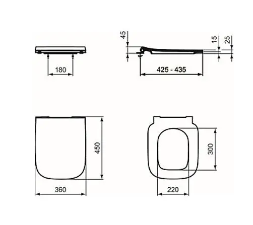 Ideal Standard - i.Life B - WC-ülőke - T500201 – 2. kép