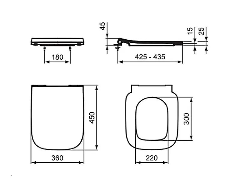 Ideal Standard - i.Life B - WC-ülőke - T5003HY – 2. kép