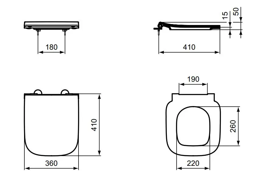 Ideal Standard - i.Life S - WC-ülőke - T532801 – 2. kép