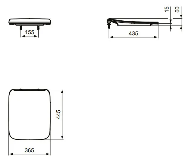 Ideal Standard - Strada II - WC-ülőke - T360101 – 2. kép