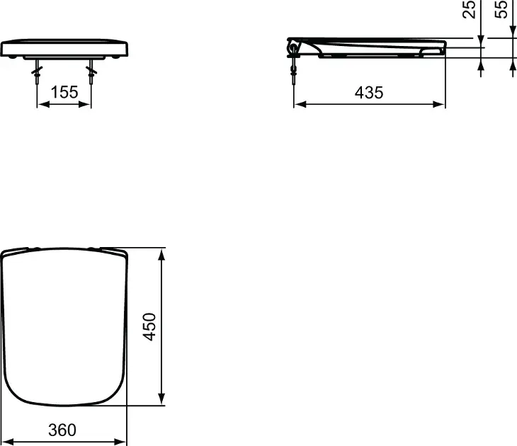 Ideal Standard - Strada - WC-ülőke - J469701 – 2. kép