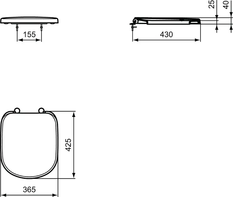 Ideal Standard - Tempo - WC-ülőke - T679201 – 2. kép