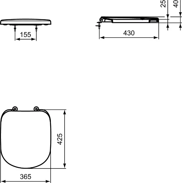 Ideal Standard - Tempo - WC-ülőke - T679301 – 2. kép