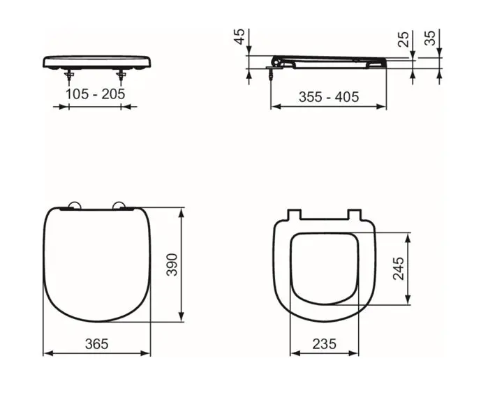 Ideal Standard - Tempo - WC-ülőke - T679901 – 2. kép