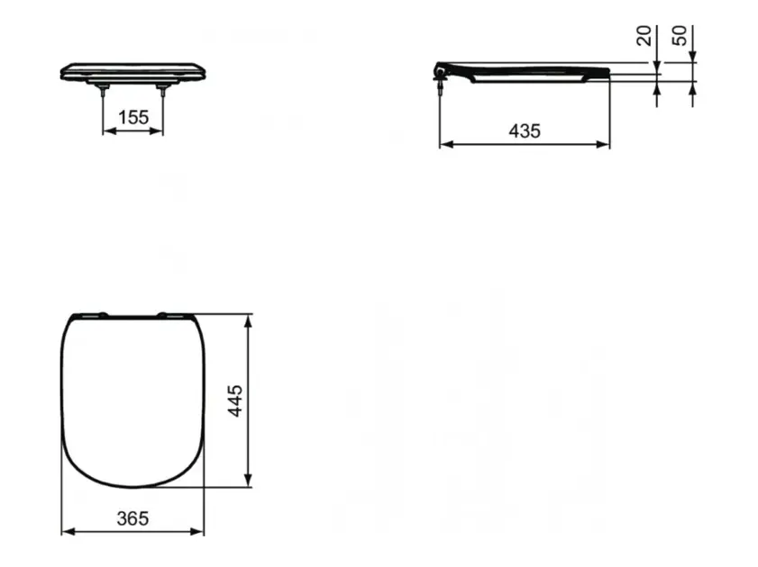 Ideal Standard - Tesi - WC-ülőke - T3527V3 – 2. kép