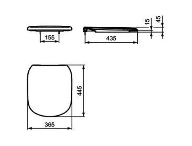 Ideal Standard - Tesi - WC-ülőke - T352901 – 2. kép