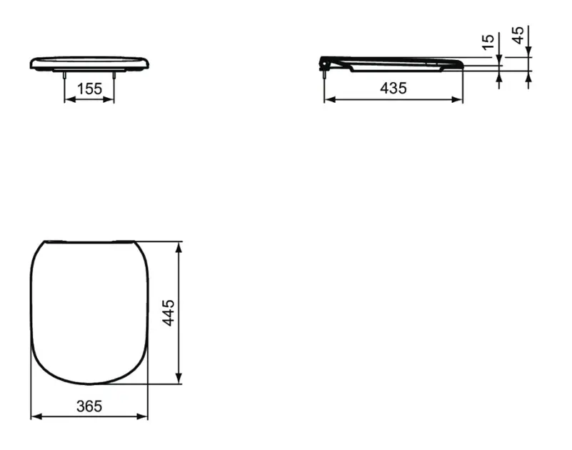 Ideal Standard - Tesi - WC-ülőke - T3529V3 – 2. kép