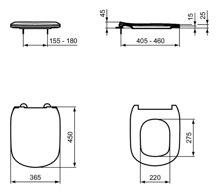 Ideal Standard - Tesi - WC-ülőke - T5522V1 – 2. kép