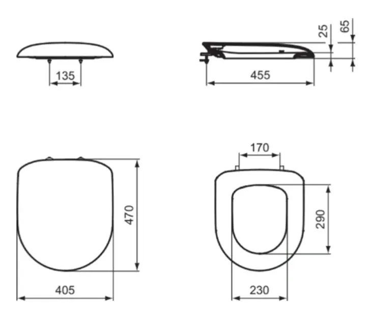 Ideal Standard - Tizio - WC-ülőke - K701501 – 2. kép