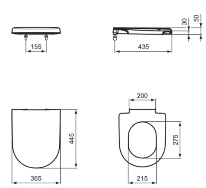 Ideal Standard - Washpoint - WC-ülőke - R392101 – 2. kép