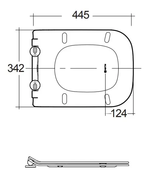 Kludi - Resa C - WC-ülőke - 28WCS43 – 2. kép
