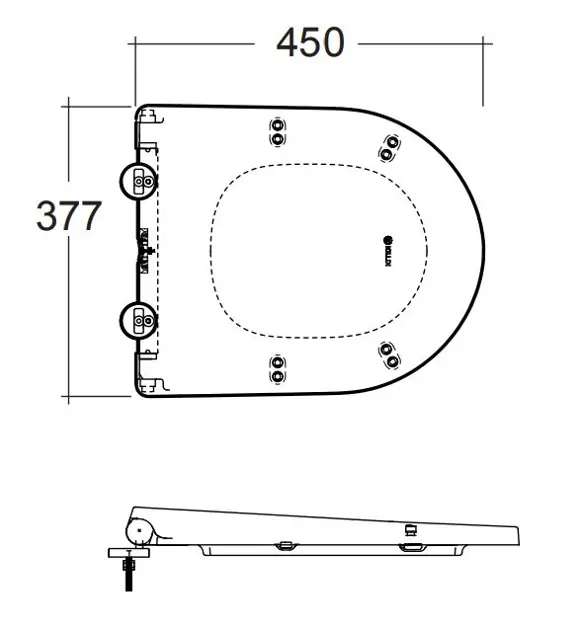 Kludi - Resa D - WC-ülőke - 24WCS43 – 2. kép