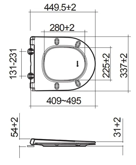 Kludi - Resa D - WC-ülőke - 24WCS43S – 2. kép
