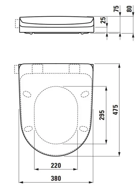Laufen - Cleanet Riva - WC-ülőke - H8916910000001 – 2. kép