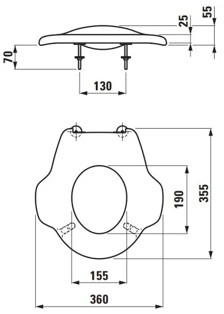Laufen - Florakids - WC-ülőke - H8910323000001 – 2. kép