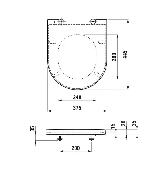 Laufen - Kartell - WC-ülőke - H8913330000001 – 2. kép