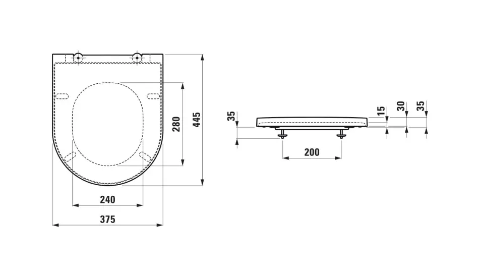 Laufen - Kartell - WC-ülőke - H8913330200001 – 2. kép