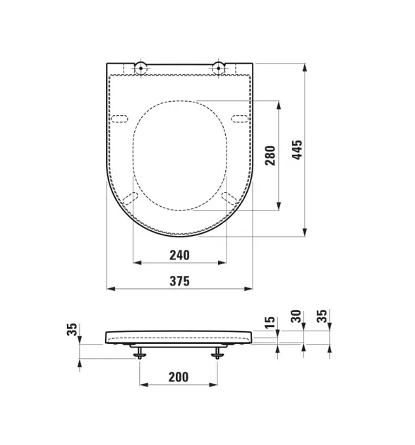 Laufen - Kartell - WC-ülőke - H8913337160001 – 2. kép