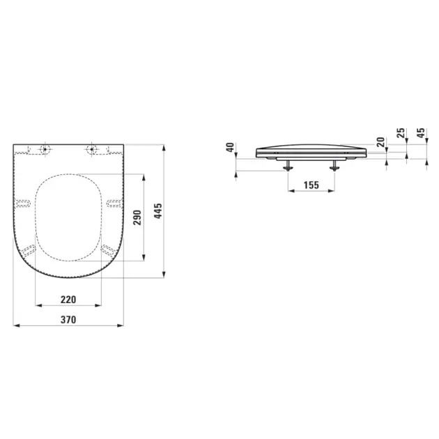 Laufen - Lua - WC-ülőke - H8910820000001 – 2. kép